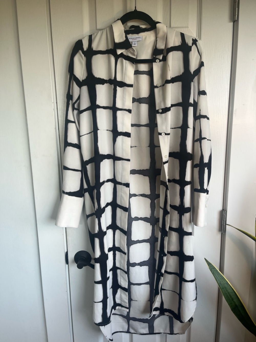 Adam Lippes For Target Black and White Abstract Print Top